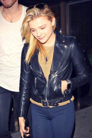 Chloe Moretz leather style trends 